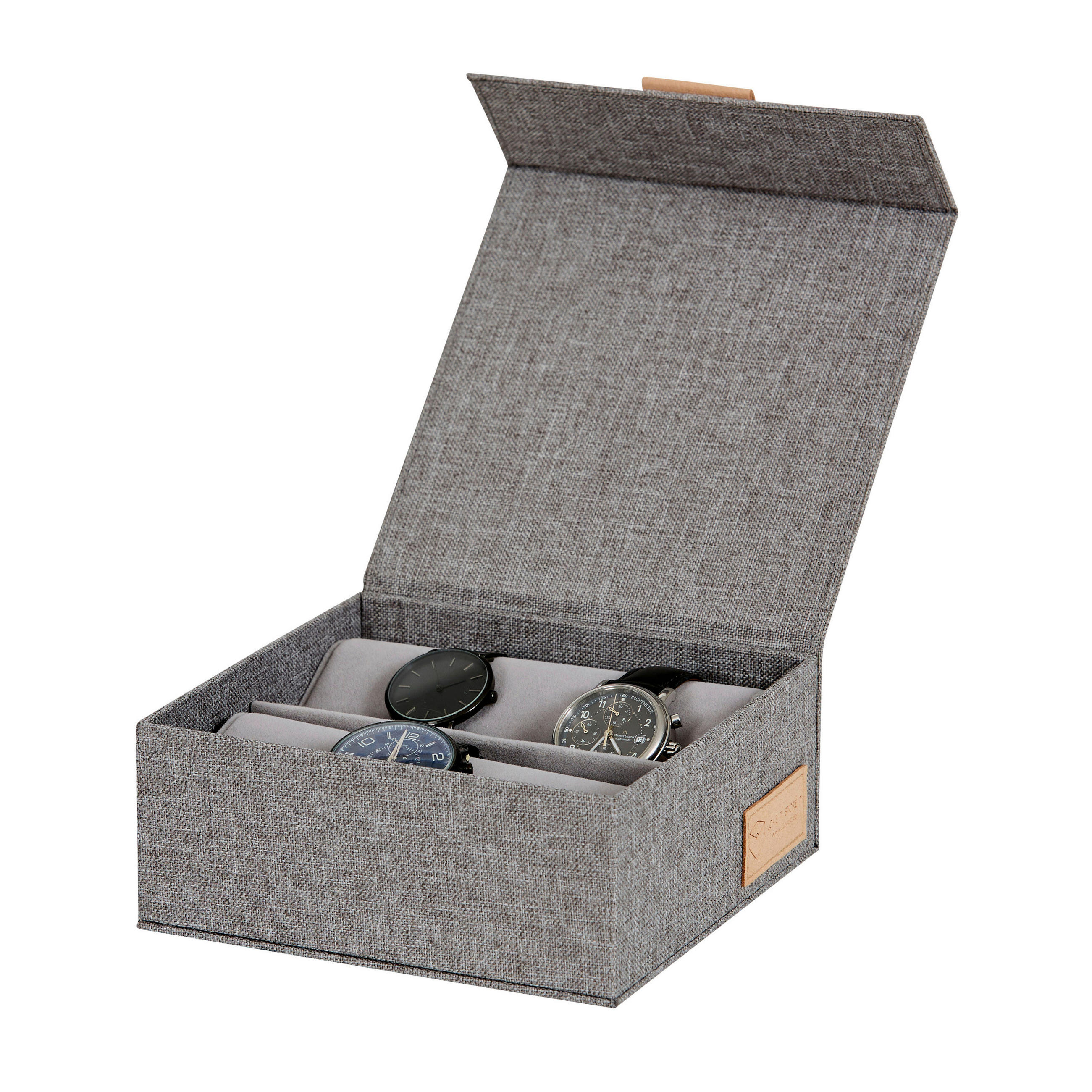 Love IT Store IT Uhrenbox Premium Hellgrau 16.50x7x16.50 cm