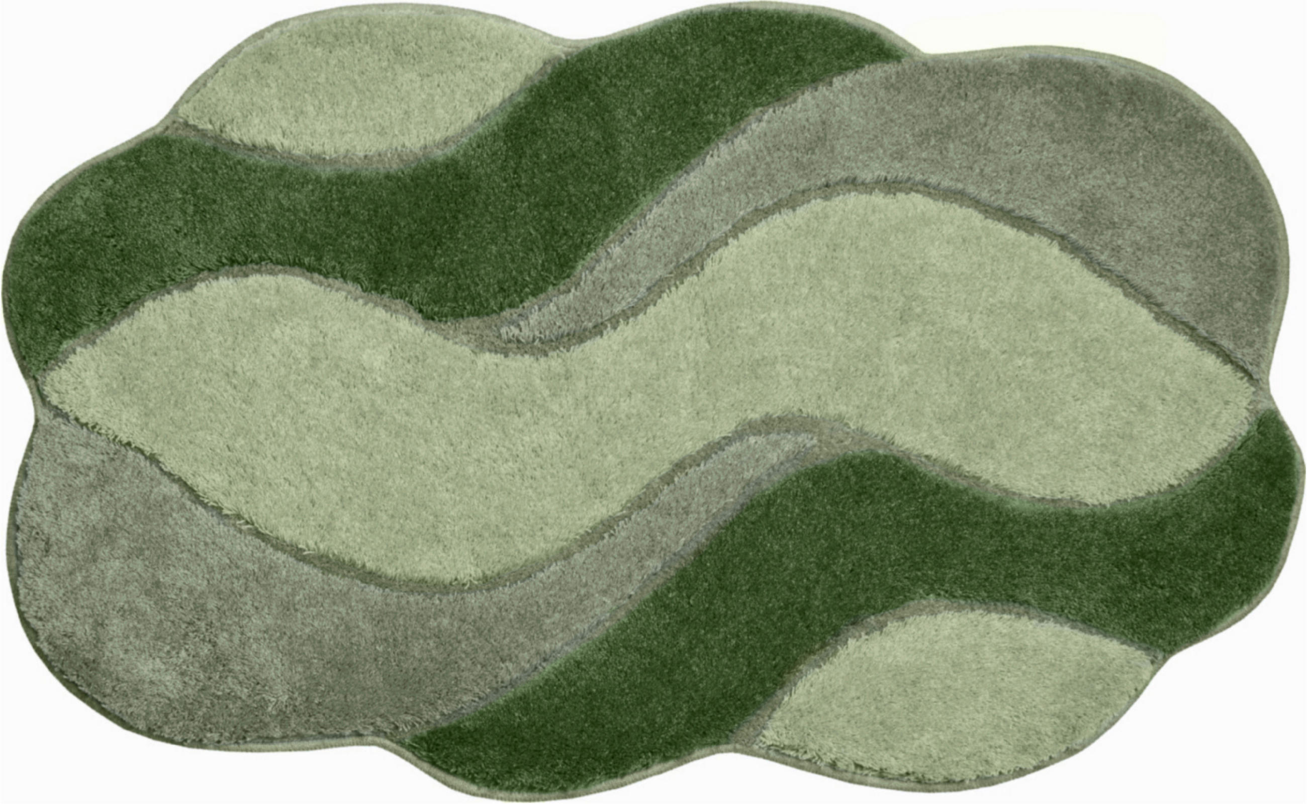BADTEPPICH Grün 60/100 cm  - Grün, Basics, Kunststoff/Textil (60/100cm) - Grund