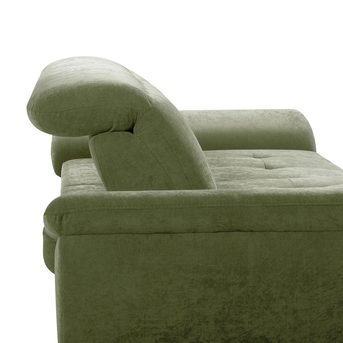 ECKSOFA  Webstoff Grün  - Schwarz/Grün, Design, Textil/Metall (195/268cm) - Livetastic