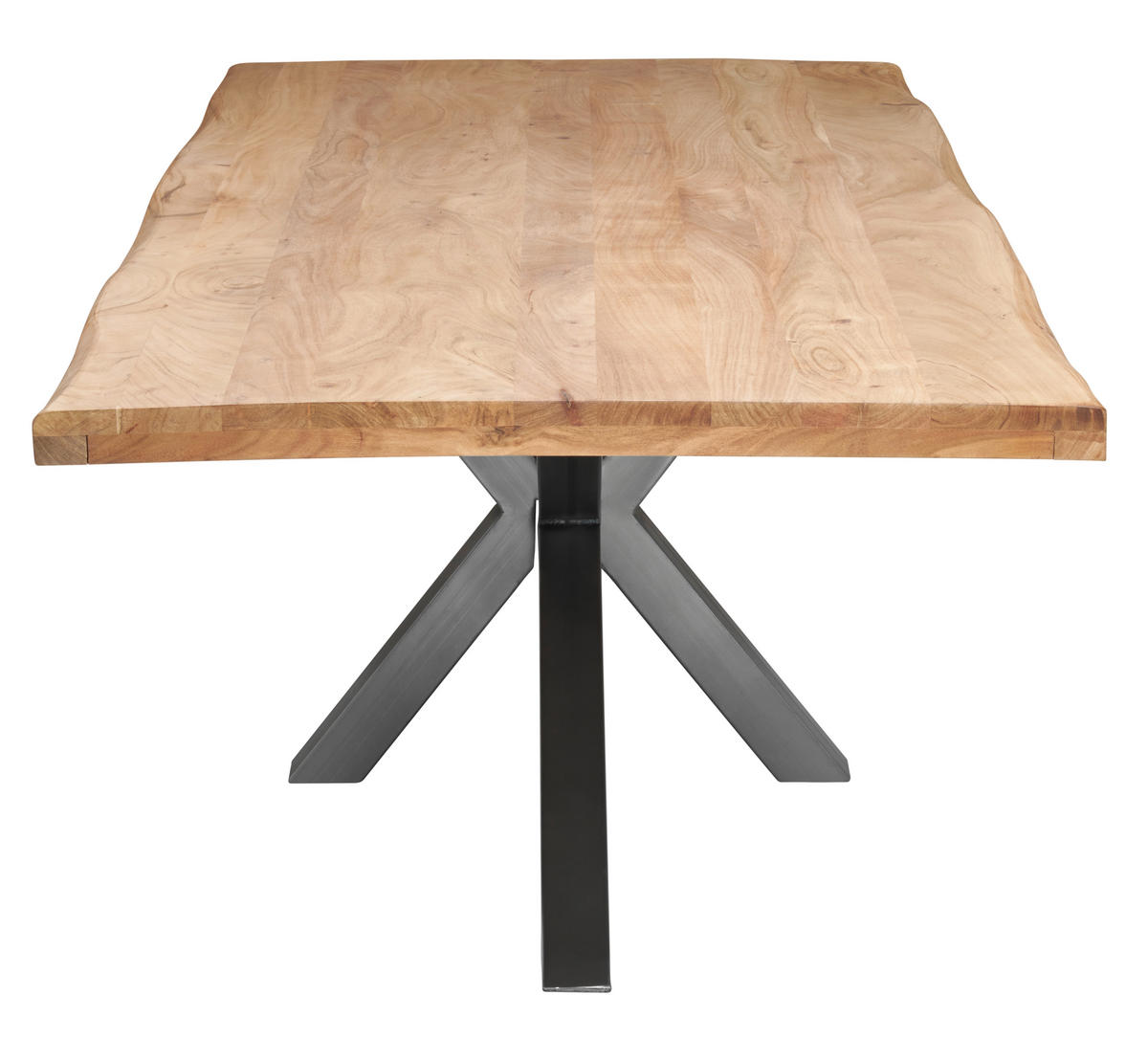 ESSTISCH Holz, Metall 220/100/76 cm   - Naturfarben, Modern, Holz/Metall (220/100/76cm) - MID.YOU