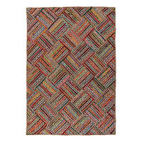 PLOCHO TKANÝ KOBEREC, 80/150 cm, viacfarebná, červená - viacfarebná/červená, Basics, textil (80/150cm)