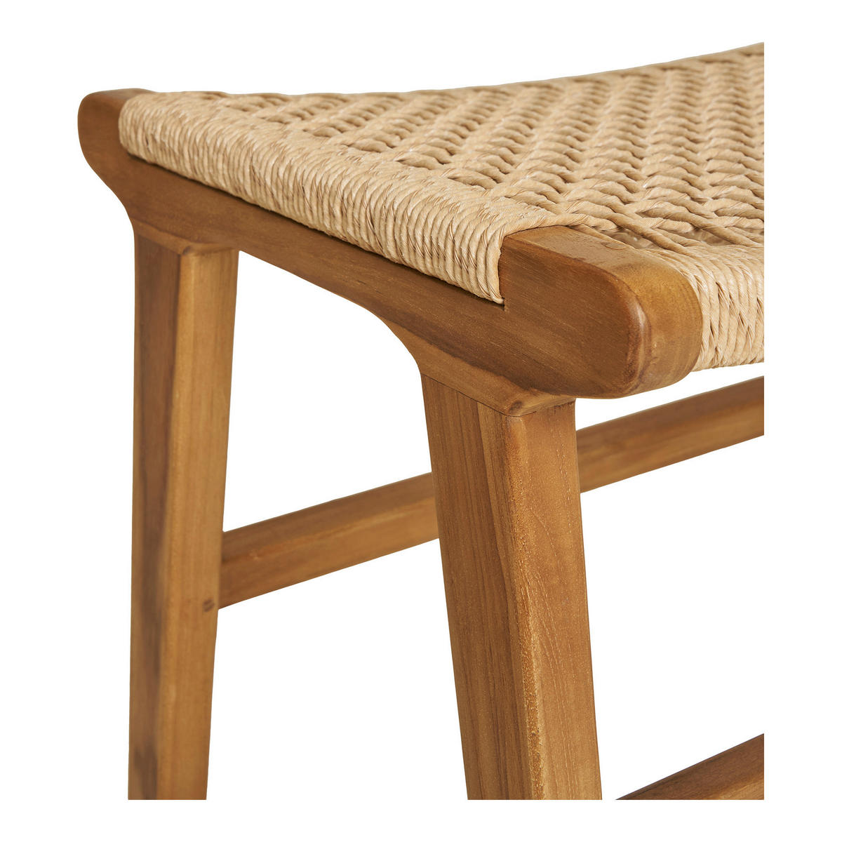 HOCKER in Kunststoff Naturfarben  - Naturfarben/Teakfarben, Basics, Holz/Kunststoff (60/42/40cm)