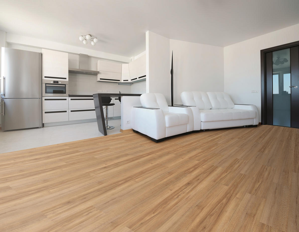 Vinylboden Olive Hohenems  per  m² - Schlammfarben/Dunkelbraun, KONVENTIONELL, Kunststoff (123,5/23,0/0,95cm) - Venda