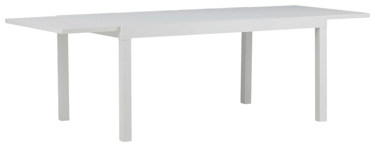 GARTENTISCH Metall Weiß rechteckig  - Weiß, KONVENTIONELL, Metall (160/100/75cm) - Gardenson