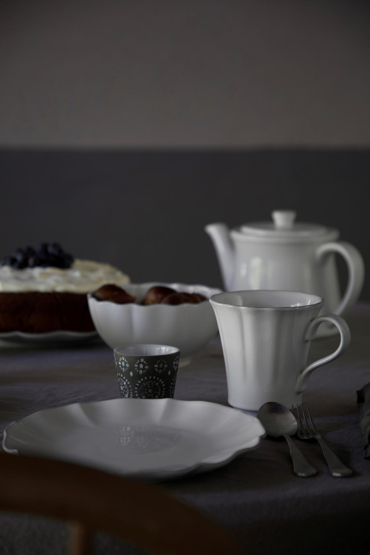 KOMBISERVICE Weiß ROSA 30-teilig 6 Personen  - Weiß, Basics, Keramik - Costa Nova