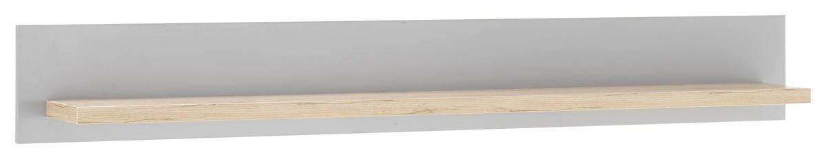 WANDBOARD Hellgrau, Eichefarben  - Eichefarben/Hellgrau, Design, Holzwerkstoff (150/20/19cm) - MID.YOU