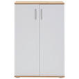 SCHUHSCHRANK 70/106/33,4 cm  - Alufarben/Weiß, KONVENTIONELL, Holzwerkstoff/Kunststoff (70/106/33,4cm) - Xora