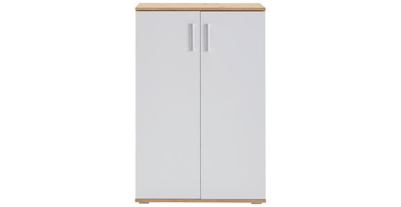 SCHUHSCHRANK 70/106/33,4 cm  - Alufarben/Weiß, KONVENTIONELL, Holzwerkstoff/Kunststoff (70/106/33,4cm) - Xora