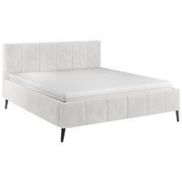 POLSTERBETT 180/200 cm  in Ecru  - Ecru/Schwarz, Trend, Holz/Textil (180/200cm) - home24