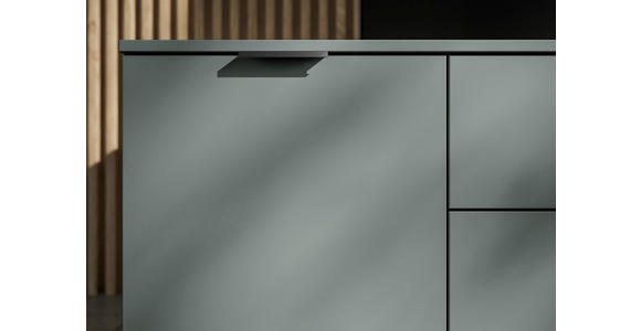 SIDEBOARD in 135/90/40 cm - Salbeigrün/Schwarz, Basics, Holzwerkstoff/Kunststoff (135/90/40cm) - Carryhome