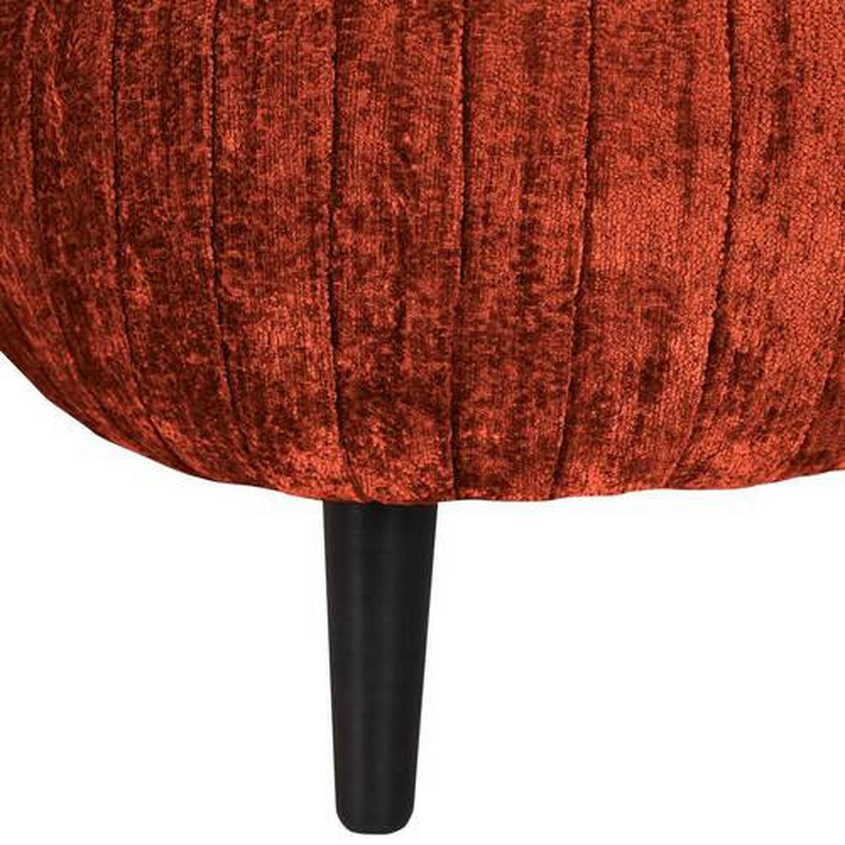 ECKSOFA in Chenille Kupferfarben  - Schwarz/Kupferfarben, Design, Holz/Textil (200/265cm) - Landscape