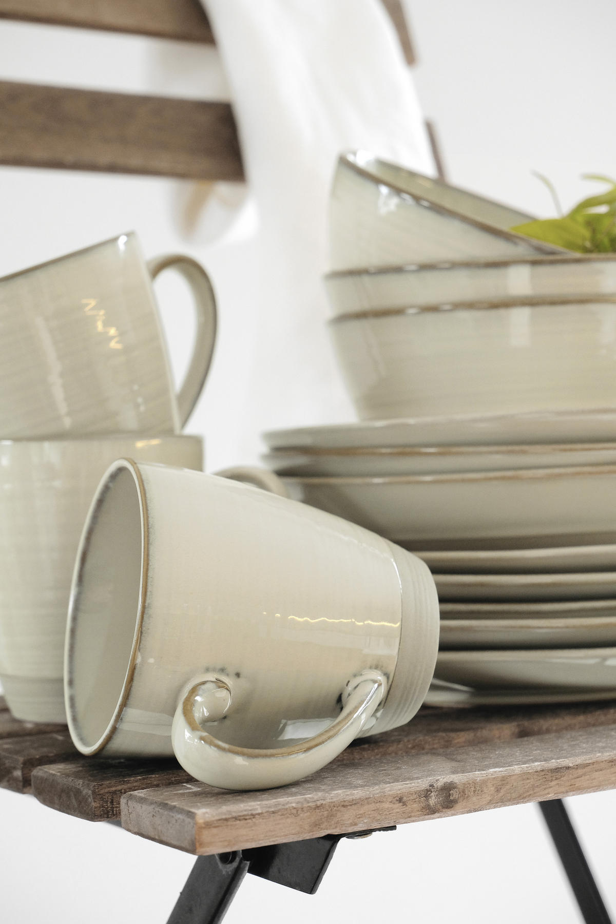 KOMBISERVICE NOTTINGHAM Beige 20-teilig 4 Personen  - Beige, Basics, Keramik - Mäser