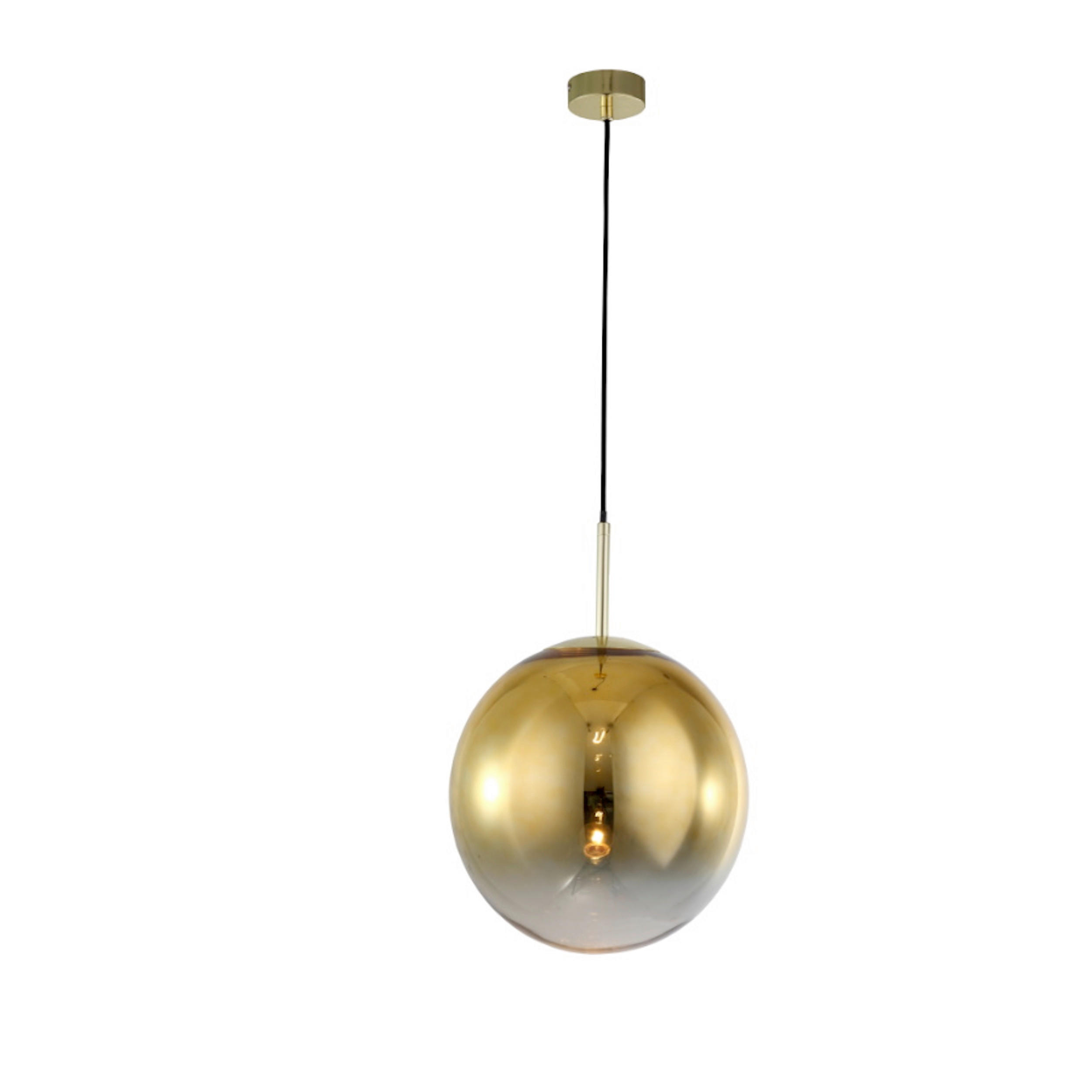 HÄNGELEUCHTE Palla 30/150 cm   - Goldfarben, KONVENTIONELL, Glas (30/150cm)