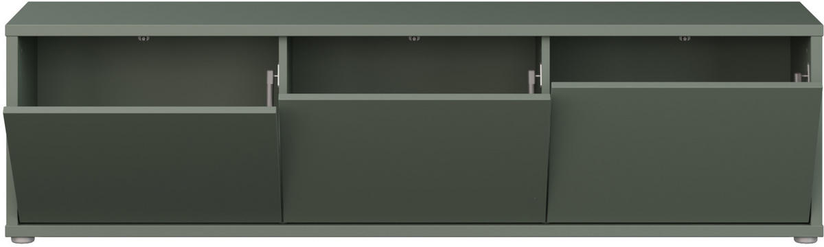 LOWBOARD  in 154,2/42,5/34,9 cm  - Salbeigrün/Grau, MODERN, Holzwerkstoff/Metall (154,2/42,5/34,9cm) - Carryhome