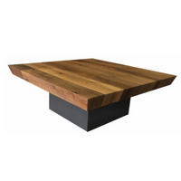 COUCHTISCH in Holz 120/120/39 cm  - Honigeiche/Anthrazit, Natur, Holz/Holzwerkstoff (120/120/39cm) - Fubo