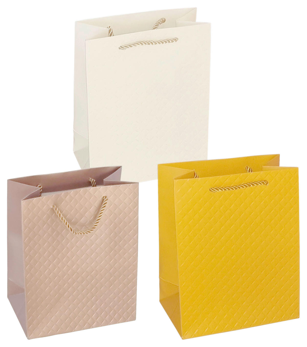 GESCHENKTASCHE  - Perlmutt, Basics, Papier (18/23/10cm)