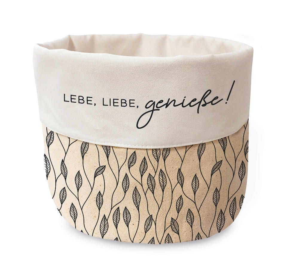 BROTKORB - Beige/Weiß, Basics, Textil (20/16cm)