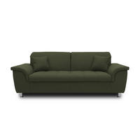 2-SITZER-SOFA Webstoff Grün  - Chromfarben/Grün, KONVENTIONELL, Textil/Metall (210/81/97cm) - MID.YOU