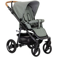 KINDERWAGEN Lux Evo  - Jadegrün/Anthrazit, Basics, Textil/Metall (64/110/100cm) - Naturkind