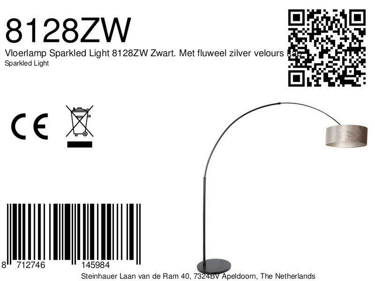 STEHLEUCHTE SPARKLED LIGHT 50/240/230 cm  - Taupe/Schwarz, Trend, Leder/Metall (50/240/230cm)