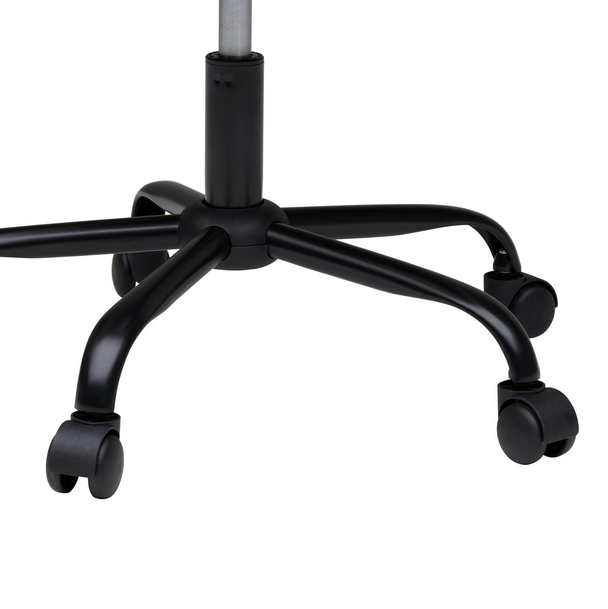 VRTLJIVI STOL kovina, tekstil bela, bež  - črna/bela, Moderno, kovina/umetna masa (62/79/87/61cm) - MID.YOU