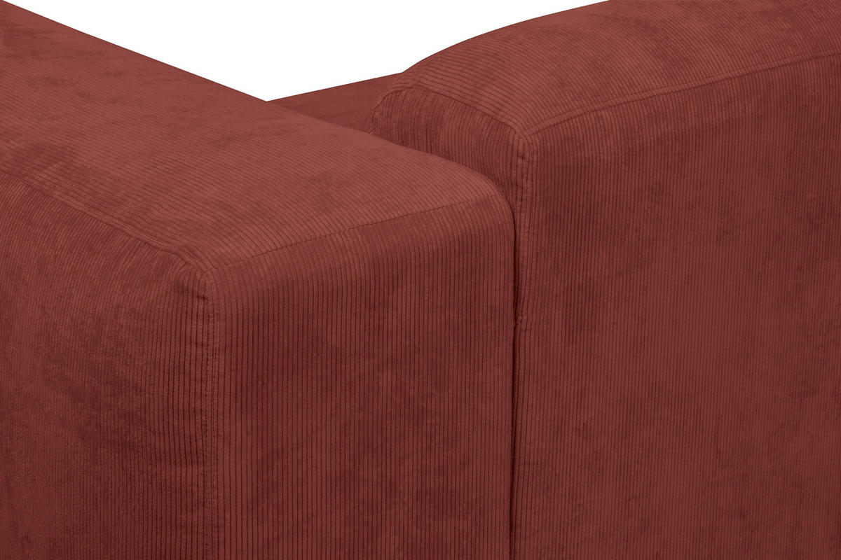 HÖRNSOFFA i manchester röd  - röd/svart, Design, textil/plast (170/343cm) - MID.YOU