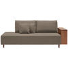 SCHLAFSOFA in Textil Greige  - Greige/Nussbaumfarben, Natur, Holz/Textil (228/90/100cm) - Joka
