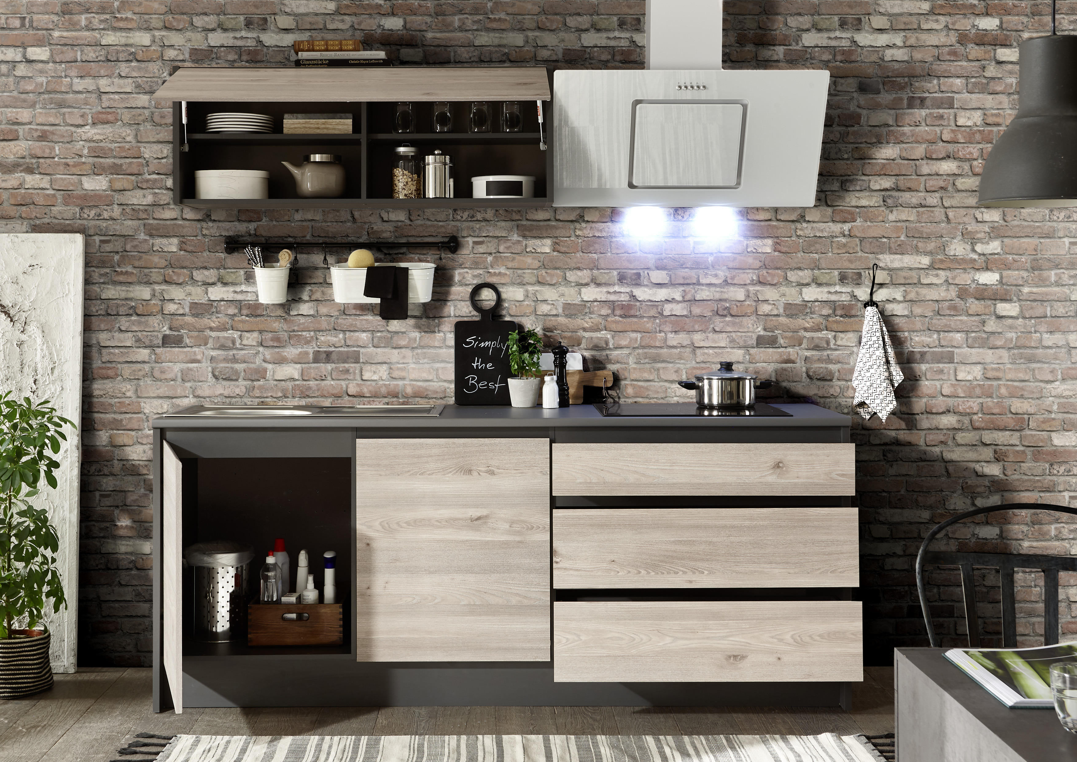 Küchen Anthrazit (386) | XXXLutz | Küchenzeilen mit Geräten