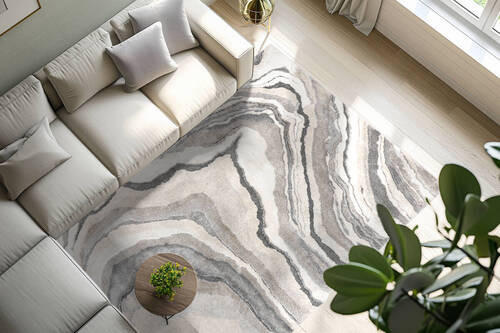 LÄUFER 80/300 cm Creme, Grau  - Creme/Grau, KONVENTIONELL, Kunststoff/Textil (80/300cm) - Obsession