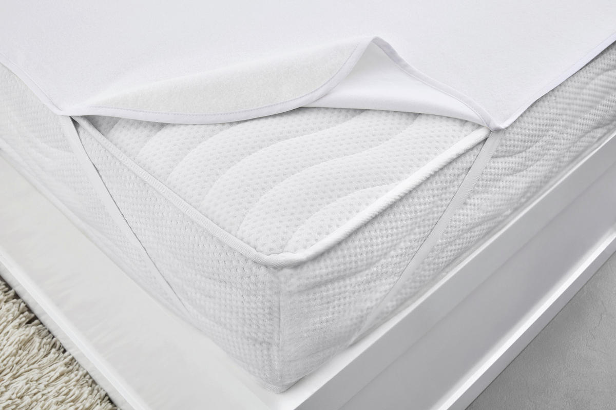 MATRATZENAUFLAGE - Weiß, Basics, Textil (140/200cm)