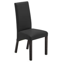 STUHL Lederlook Anthrazit, Buche Kolonial  - Anthrazit/Buche Kolonial, KONVENTIONELL, Holz/Textil (47/102/57cm) - Carryhome