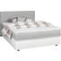 Boxspringbett Boxspringbett "Mars" Webstoff 120/200 cm INKL. Matratze, Topper - Silberfarben/Weiß, Design, Holz/Textil (120/200cm) - Esposa