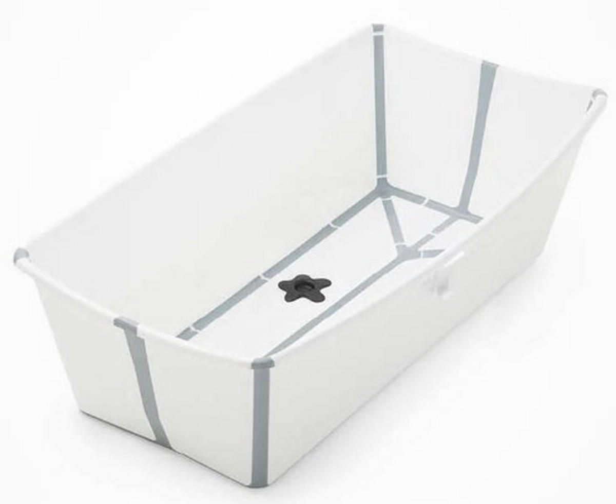 BABYBADEWANNE Faltbar Flexi Bath XL  - Weiß, Trend, Kunststoff (82/41/24cm) - Stokke