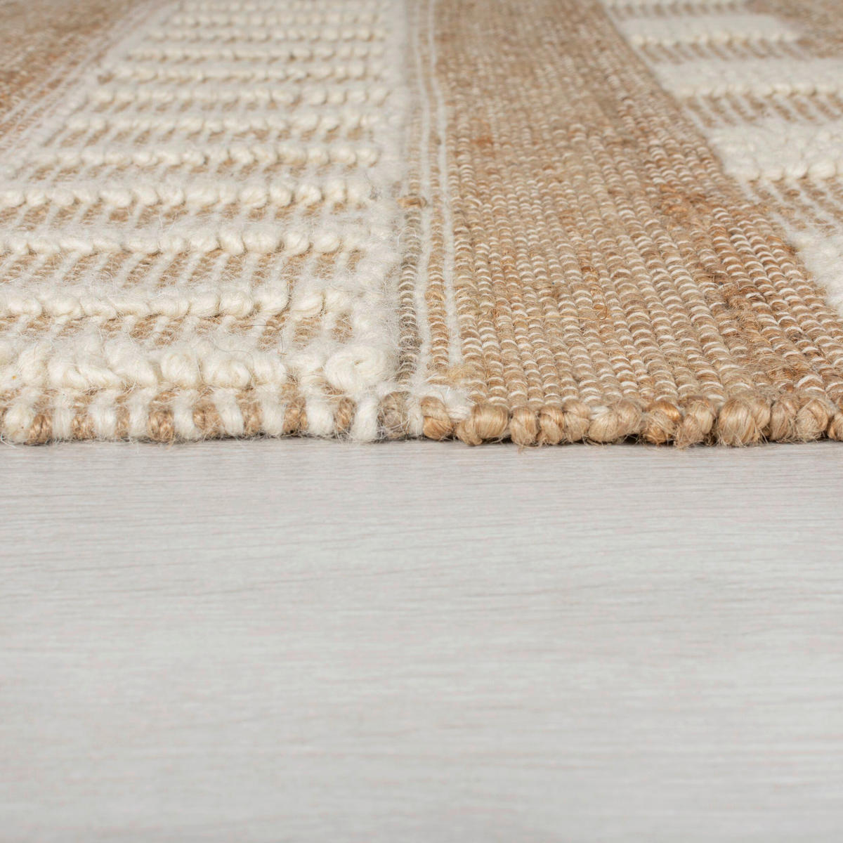 HANDWEBTEPPICH 230/160 cm Creme, Naturfarben  - Creme/Naturfarben, Basics, Textil (230/160cm)
