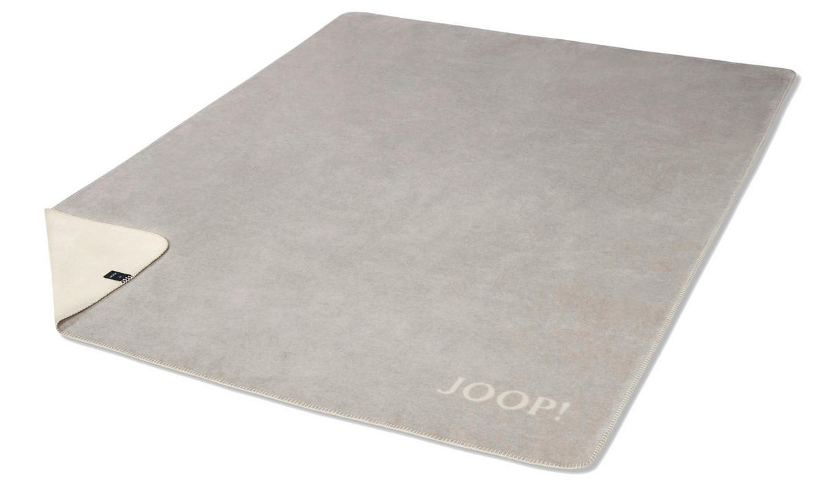 WOHNDECKE Uni Doubleface 150/200 cm  - Beige/Hellgrau, Basics, Textil (150/200cm) - Joop!
