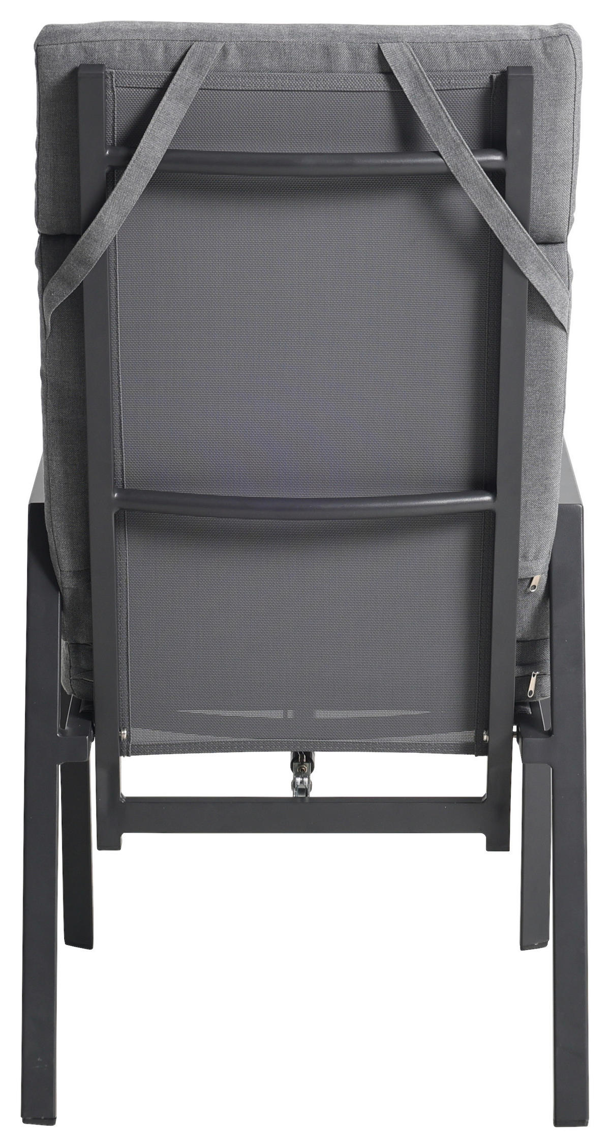 GARTENSESSEL Aluminium Grau  - Grau, Design, Textil/Metall (56,5/105/69,5cm) - Ambia Garden