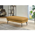 ECKSOFA Beldomo Premium in Echtleder Gelb  180/310 cm  - Gelb/Schwarz, Design, Leder/Metall (180/310cm) - Dieter Knoll