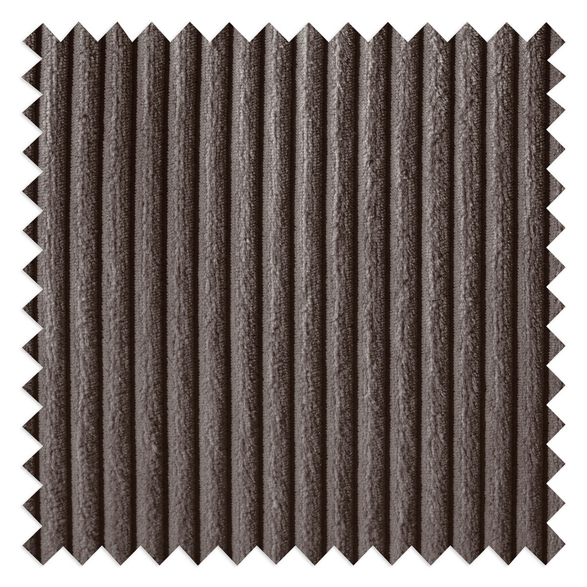 ECKSOFA Taupe Cord Rücken echt  - Taupe/Schwarz, Design, Textil/Metall (166/238cm) - Livetastic