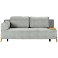 SCHLAFSOFA Holz, Textil Silberfarben  - Silberfarben/Naturfarben, Design, Holz/Textil (211/88/102cm) - Niels Andersson