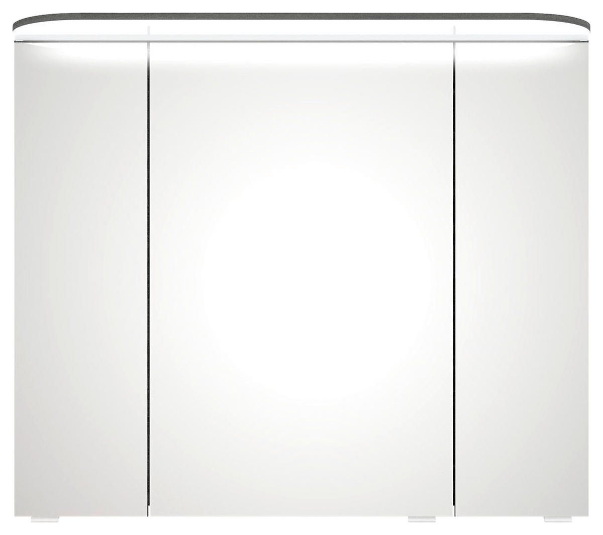 SPIEGELSCHRANK 85,2/72,3/17 cm  - Chromfarben/Graphitfarben, KONVENTIONELL, Glas/Holzwerkstoff (85,2/72,3/17cm) - Pelipal