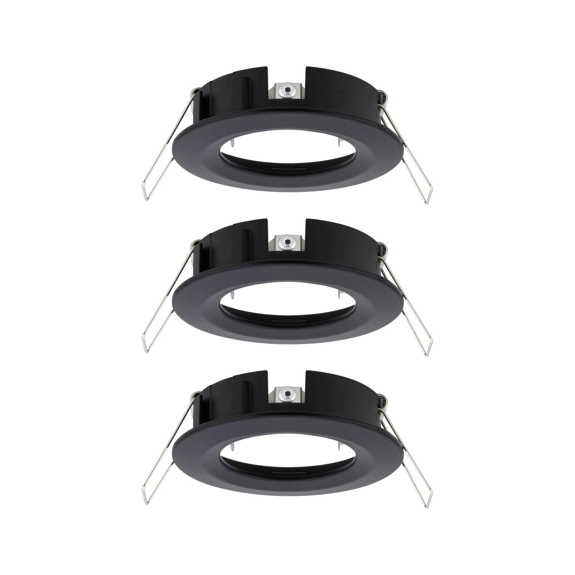 DECKENLEUCHTE   8,4 cm   - Alufarben/Schwarz, Basics, Metall (8,4cm) - Paulmann