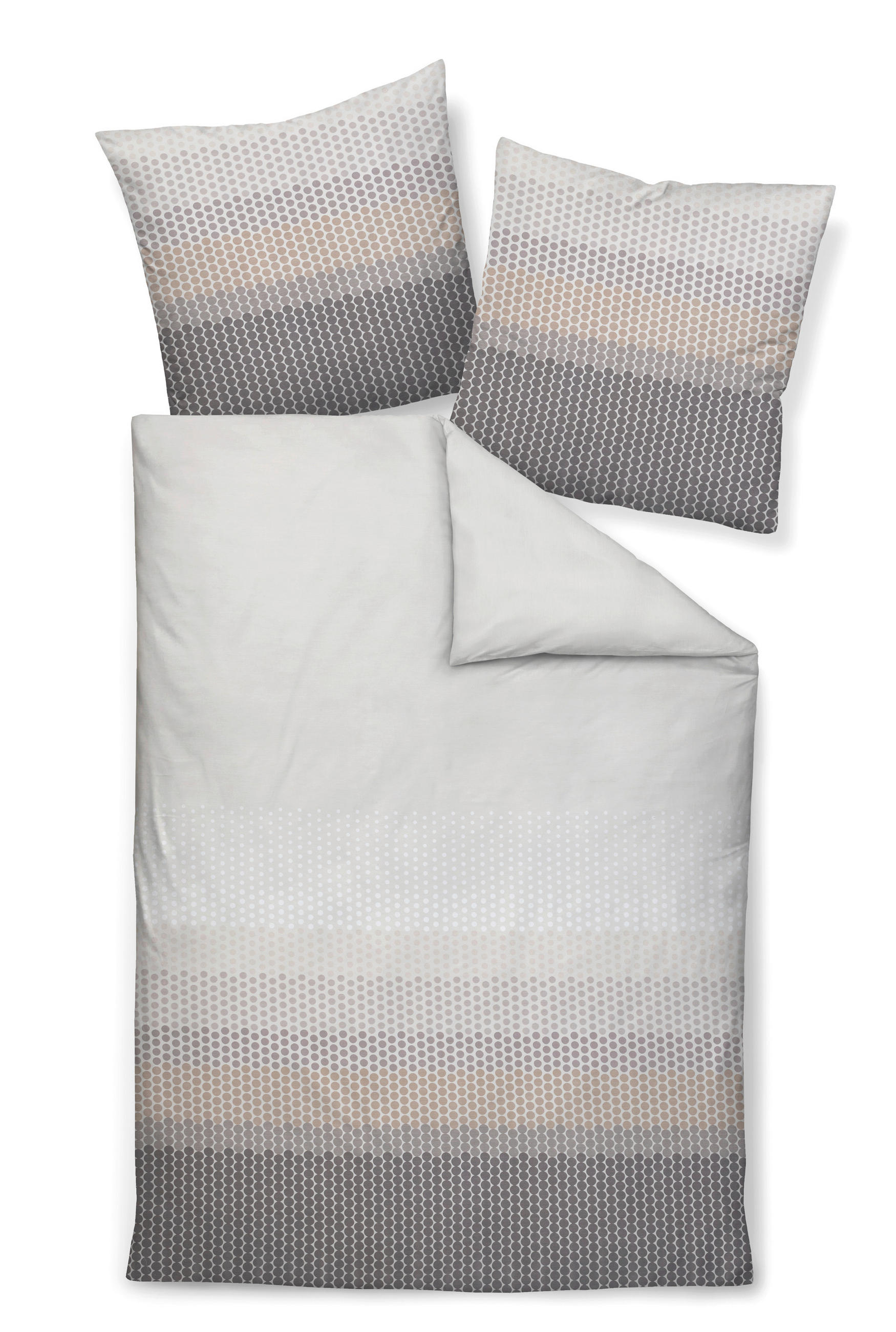 POSTELJNINA 135/200 cm mako saten siva  - siva, Konvencionalno, tekstil (135/200cm) - Janine