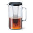 GLASKRUG 2,5 L - Transparent/Schwarz, KONVENTIONELL, Glas/Kunststoff (17,6/25,2cm) GLASKRUG 2,5 L - Transparent/Schwarz, KONVENTIONELL, Glas/Kunststoff (17,6/25,2cm)