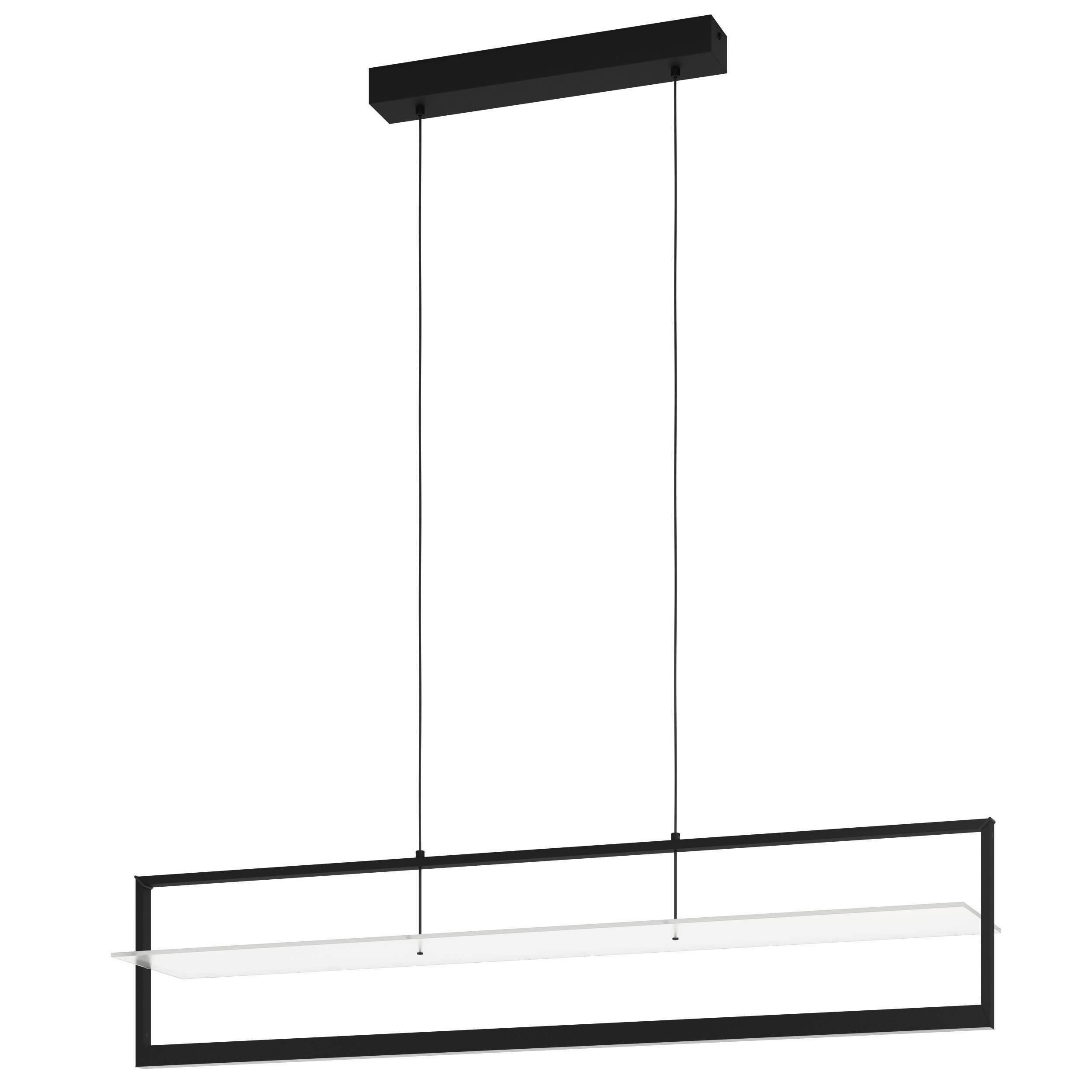 LED-HÄNGELEUCHTE 98/18/150 cm   - Schwarz, Design, Kunststoff/Metall (98/18/150cm) - Eglo