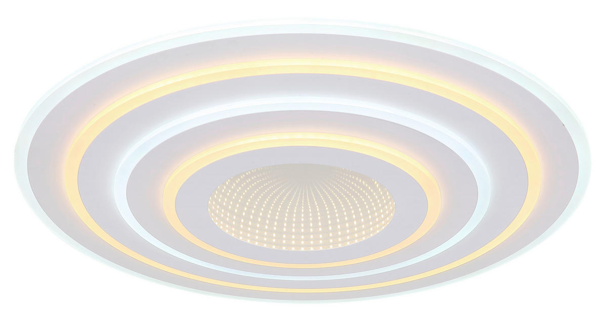 LED-DECKENLEUCHTE  Smart 70/6,7 cm   - Chromfarben/Opal, Basics, Kunststoff/Metall (70/6,7cm)