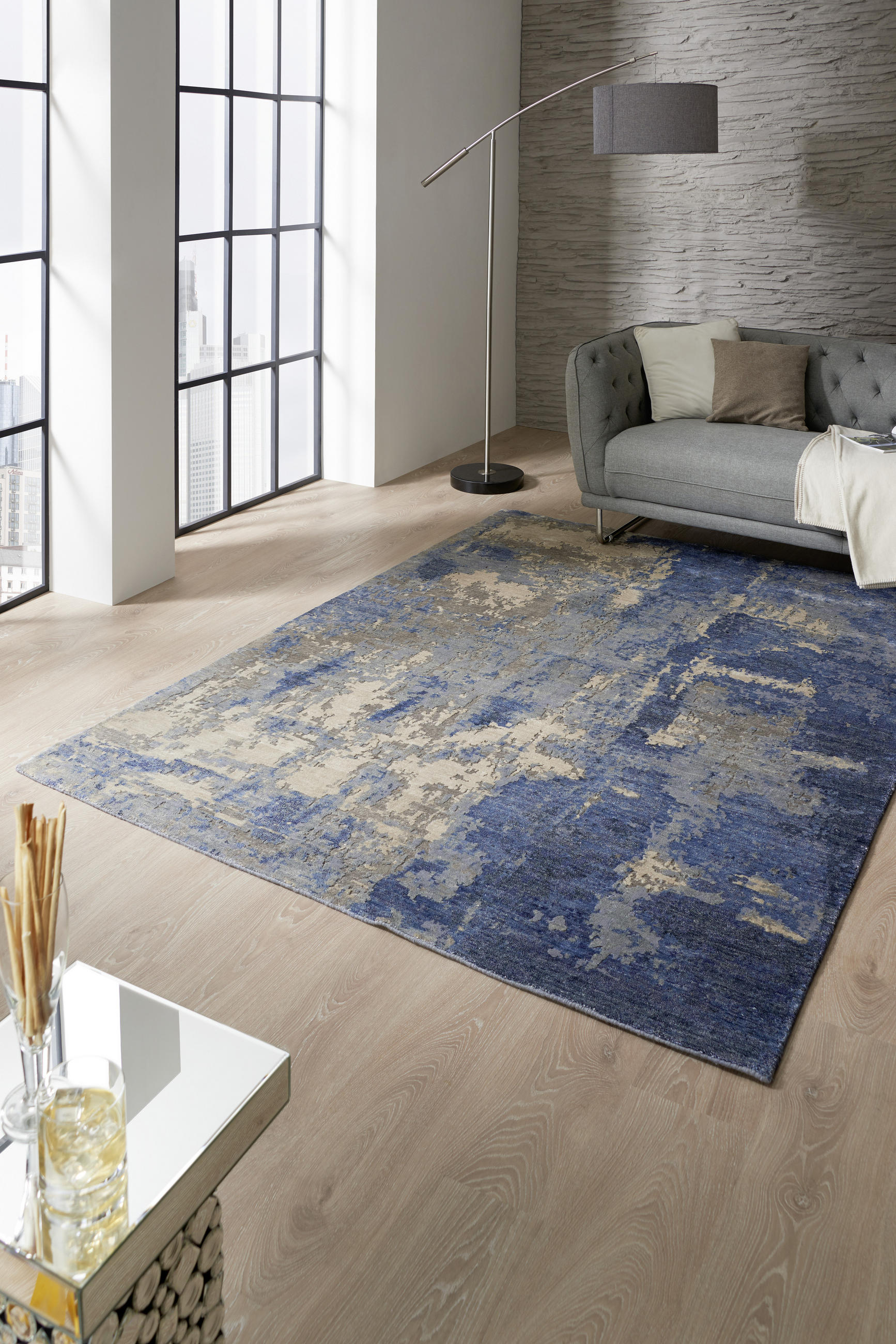 ORIENTTEPPICH 140/200 cm Blue Moon Blau  - Blau, Design, Textil (140/200cm) - Cazaris