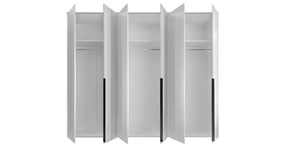 DREHTÜRENSCHRANK  in Weiß  - Schwarz/Weiß, MODERN, Holzwerkstoff/Kunststoff (270/225/52cm) - Carryhome