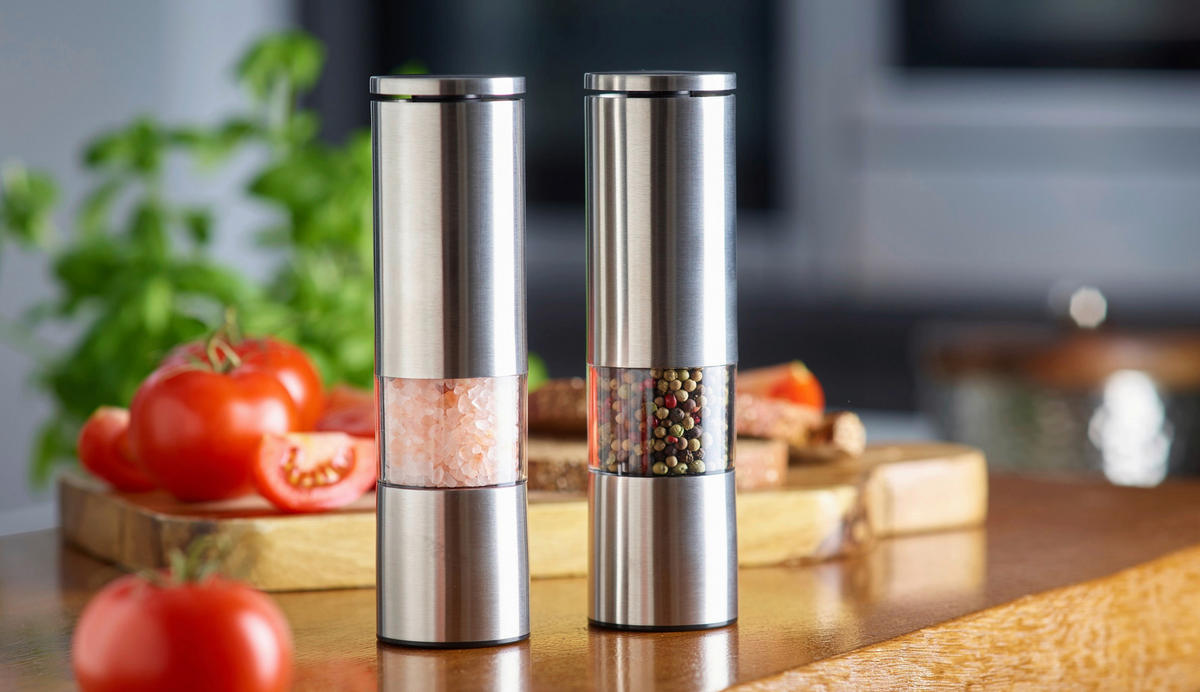 SALT- OCH PEPPARKVARN 5/18,7 cm   - silver, Basics, metall/keramik (5/18,7cm) - Echtwerk