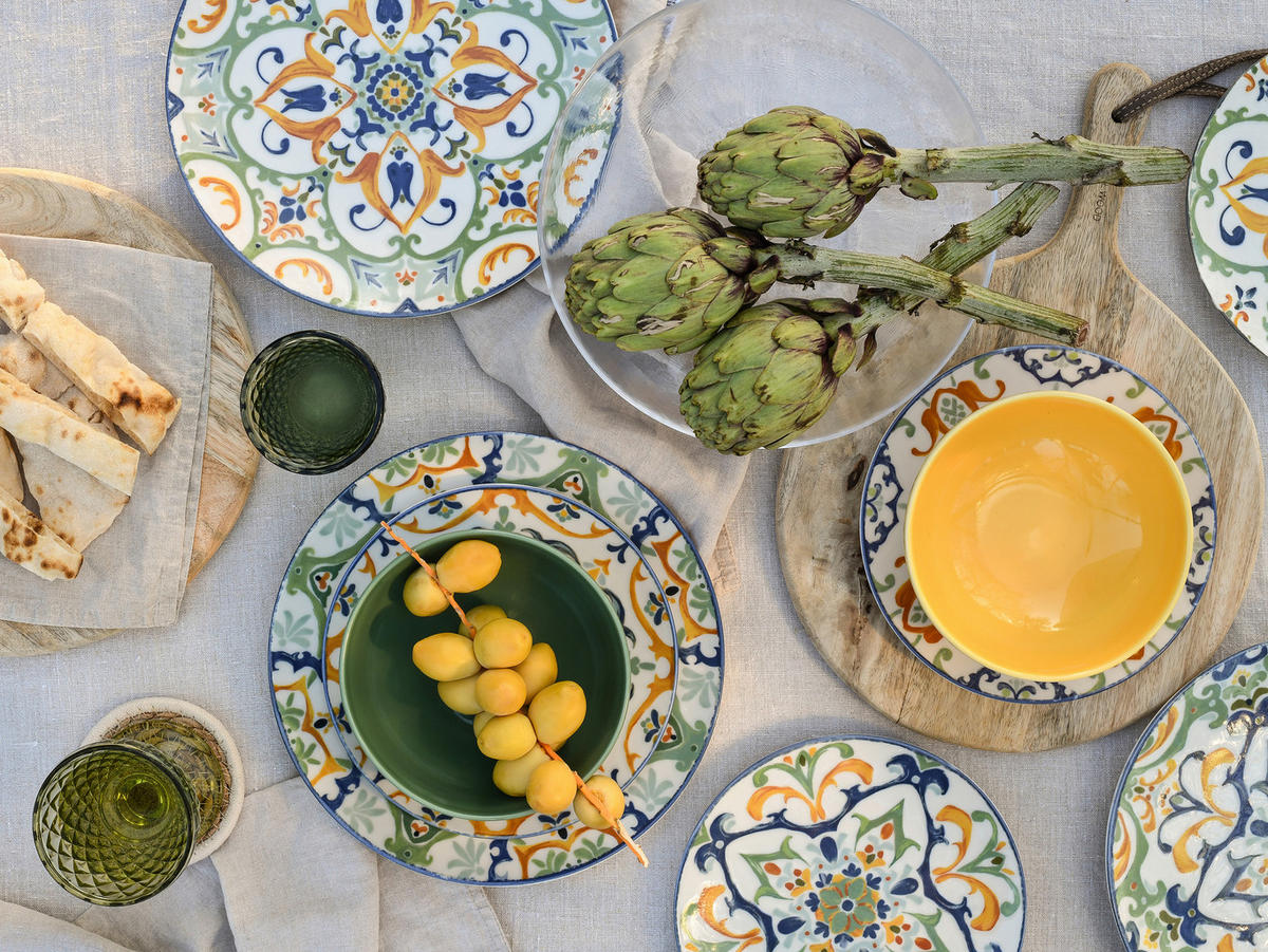 TAFELSERVICE Giardini 12-teilig  - Multicolor, Basics, Keramik - Creatable