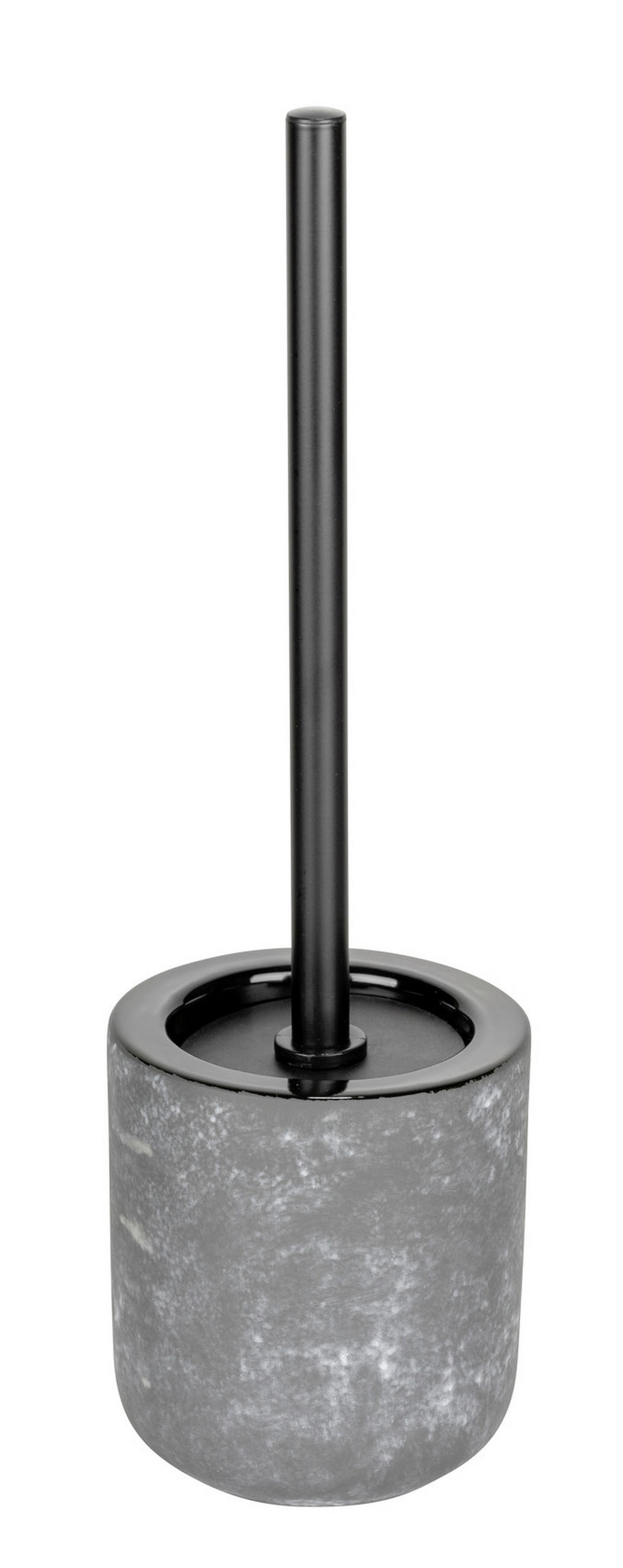 WC-BÜRSTENGARNITUR - Schwarz/Grau, Basics, Keramik/Kunststoff (11,5/38/11,5cm) - Schöner Wohnen